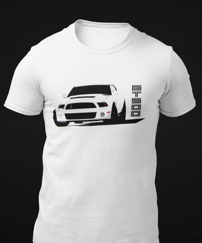 White mustang shelby gt500 - white,