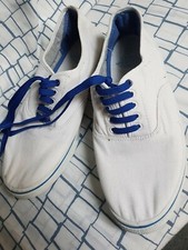 White and blue Tokyo Tigers uk 8 eu 42 plimsoles