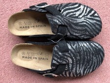 NEW Autenti By Penta Animal Print  Leather Insole Sandals. UK 2.5