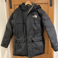 Mens The North Face  Black McMurdo Hooded  Parka  Size Medium