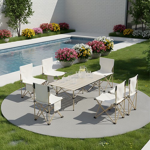 Folding camping table - folding,