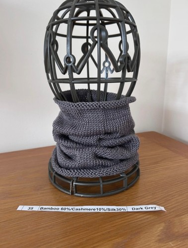 Hand knitted grey - knitted,
