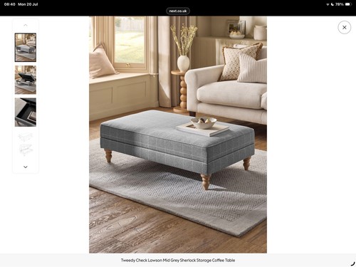 Next storage footstool coffee - next,