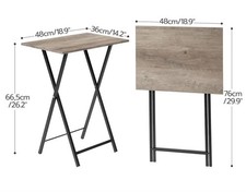 HOOBRO Folding TV Table, TV