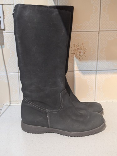 Ecco black tall - boots, 7