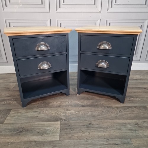 Contemporary pair bedside - contemporary,