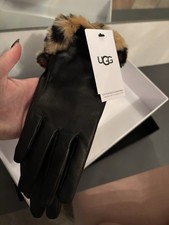 Ugg gloves With Faux Fur Trim