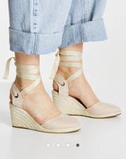 Miss Selfridge – “Winny” Espadrilles – Cream – Size 6 – VGUC 