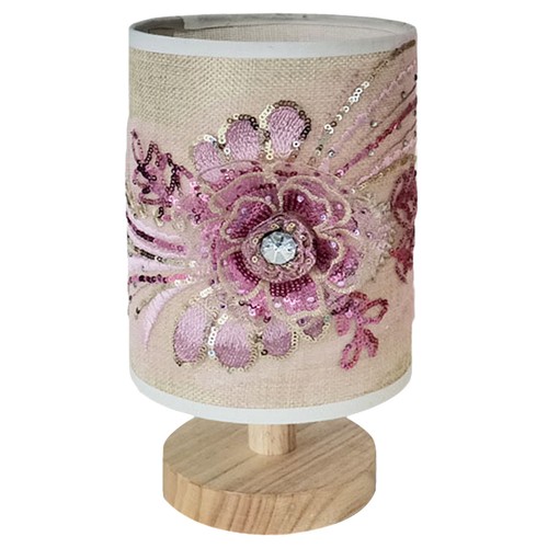 Table lamp floral pattern - 3d,