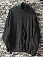 Paul & Shark Dark Grey Wool Harrington Bomber Jacket UK Size Medium Elbow Patch
