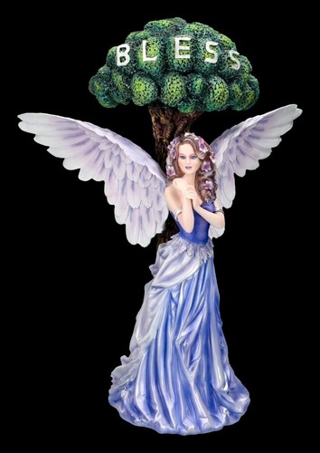 Hand painted angel - hand-painted, figurine