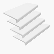 White UPVC Window Sill Cover 1.75m 4 Pack – Plastic Capping Board 100–400mm