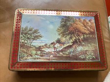 BIN Vintage MacFarlane Lang & Co Biscuit Tin Country Scene