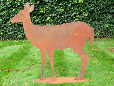 Rusty Metal Garden Deer