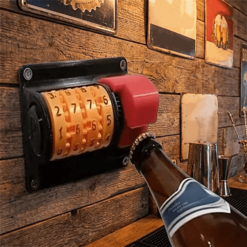 Counter bottle opener wall - counter,