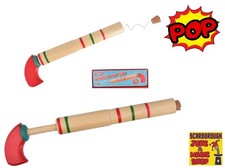 Wooden Pop Gun ~ Cork Popping Retro Toy ~ Classic Novelty Gift x1