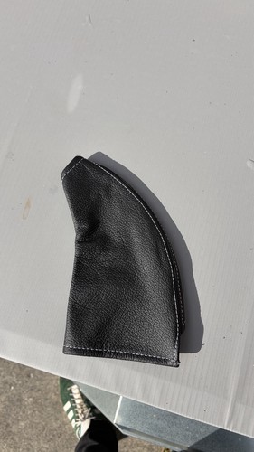 Handbrake gaiter black leather - handbrake,