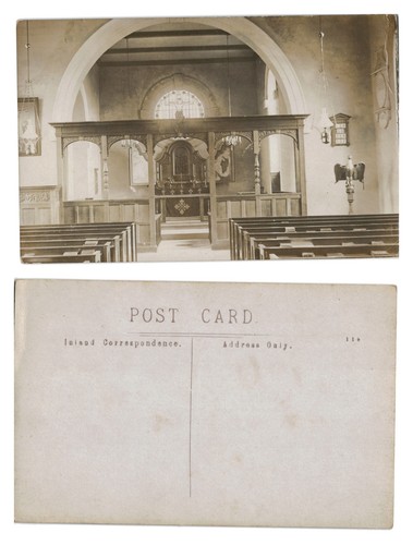 Vintage postcard church - -,