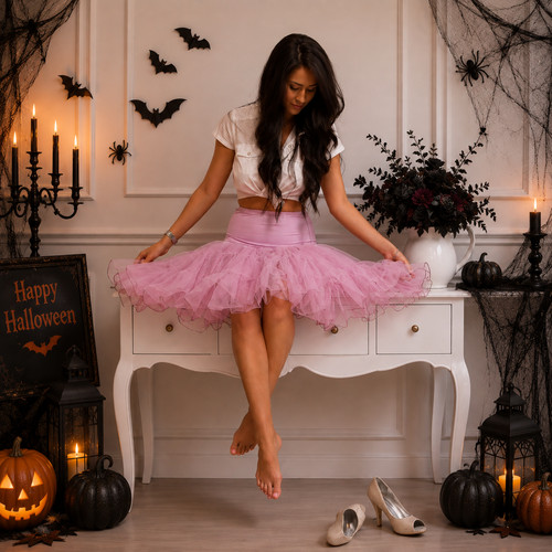 Halloween underskirt - halloween, 25"