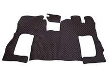 Black with Red Eco Leather