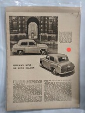 Hillman Minx De Luxe Saloon