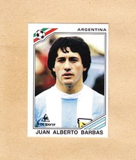 Panini - FIFA World Cup - Mexico 86 - Juan Alberto Barbas - Argentina - # 82