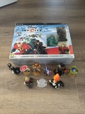 PS3 Disney Infinity Starter Bundle Plus 9 Figures Inc Malificent & Toy Story