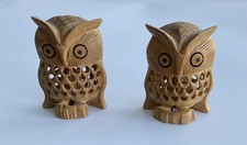 Pair Of Hand Carved Wooden