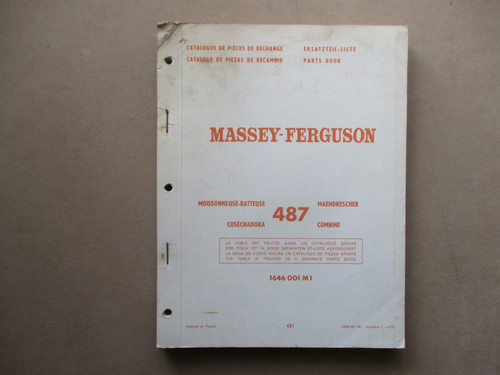 Massey ferguson 487 combine - ferguson,