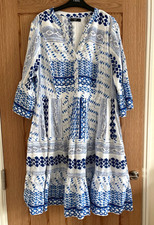 F&F White and Blue Spliced