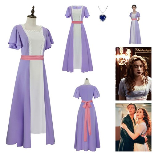 Titanic rose women purple long - titanic,