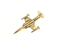 F104 Starfighter Gold Tie Pin