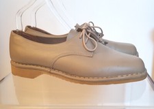 Ladies Brevitt Leather  Flat Lace up Shoes Taupe Beige cushioned Size UK 7