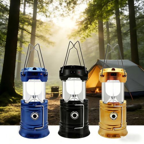 Collapsible solar led lantern - led,
