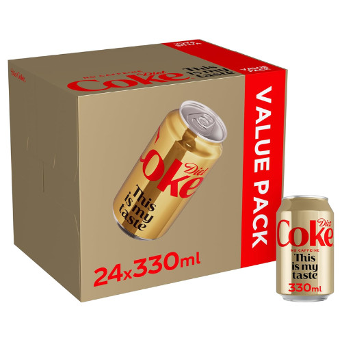 Diet coke caffeine 24 x - coke, no