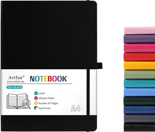 Notebook hardcover faux - a4,