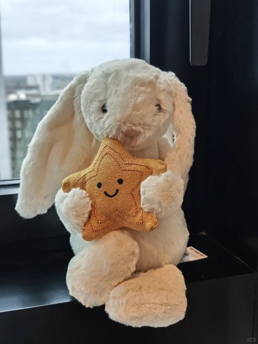 Jellycat cream bunny with star - bunny,