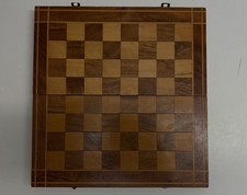 2 Sided Entertainment Chess Backgammon Game Board Table Top Game - CG B13