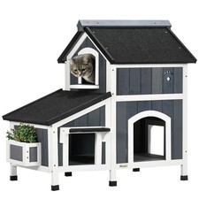 PawHut Wooden Outdoor Cat