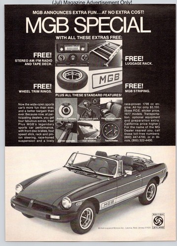 Mgb special edition - mgb,