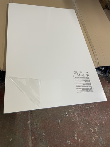 Cream gloss kitchen base end - kitchen,