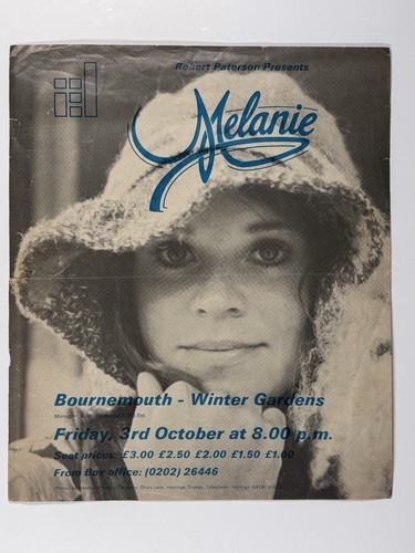 Melanie safka flyer vintage - melanie,