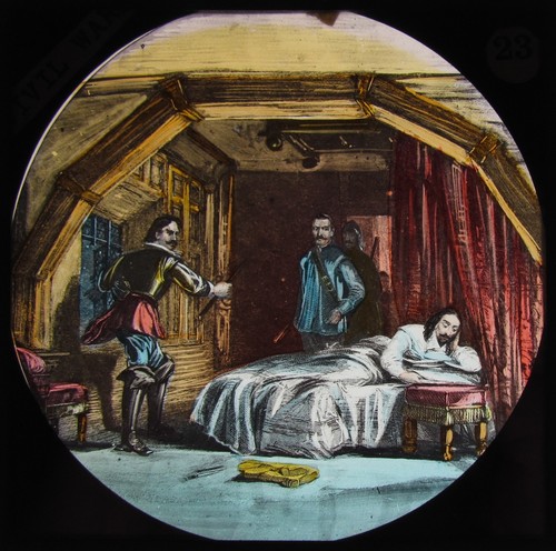 Hand coloured glass - coloured,