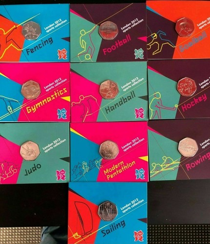 2012 olympic 50p coins full - olympic,