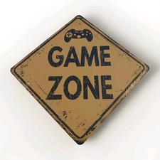 GAME ZONE Metal Sign Brand New
