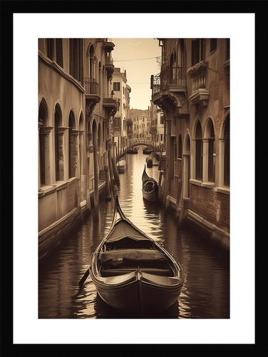 Intimate venice canals framed - canals,