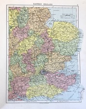 Eastern England Map 1926