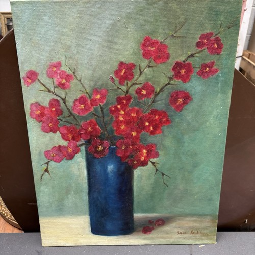 Original oil painting floral - oil,