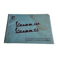 Vespa 150 GL Piaggio Catalogue Spare Parts 1955 Paperback Book