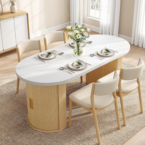 Oval dining table w - 71",